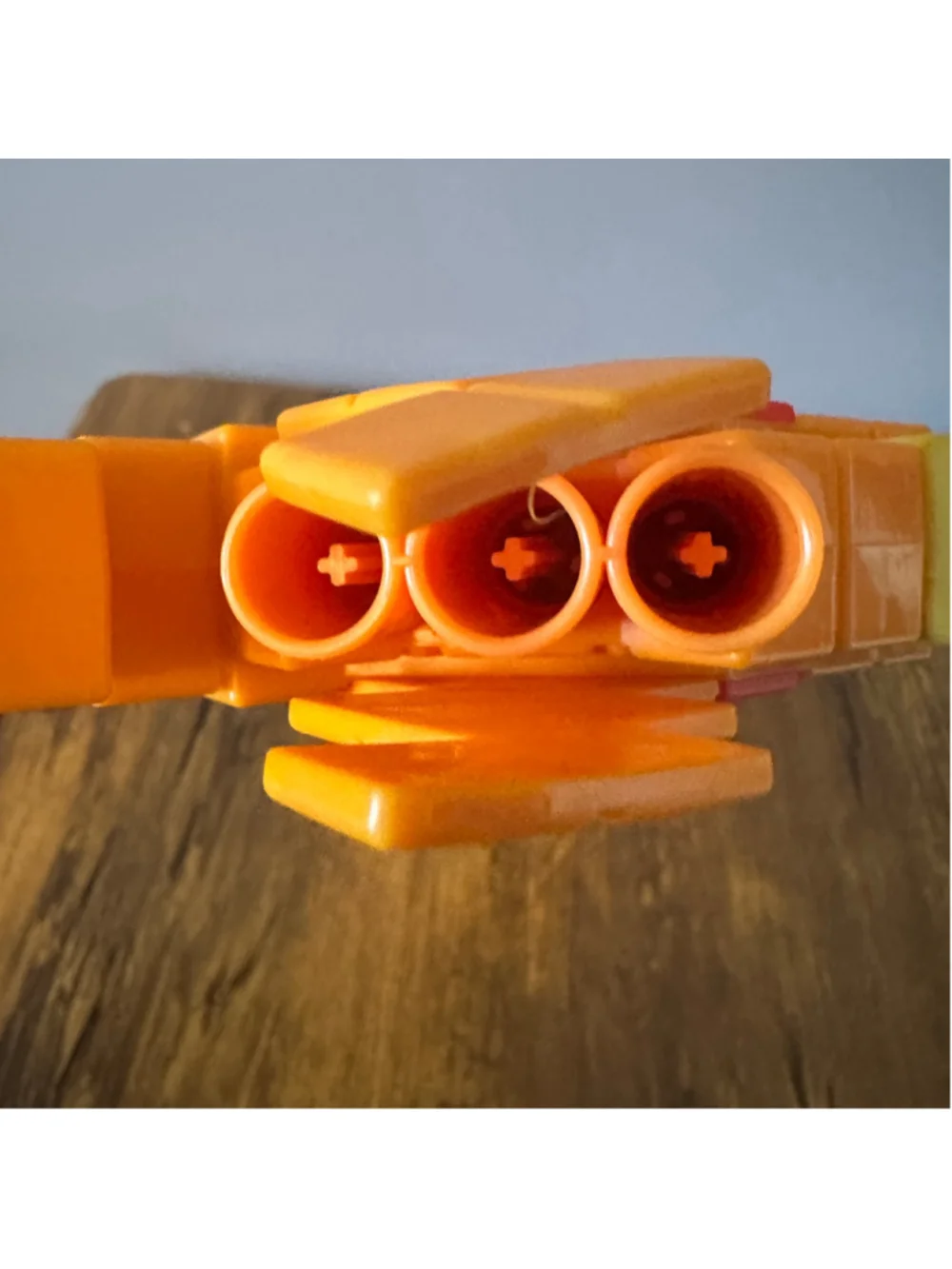 Nerf Minecraft Axe Blaster Orange Brown Foam Dart Toy 13